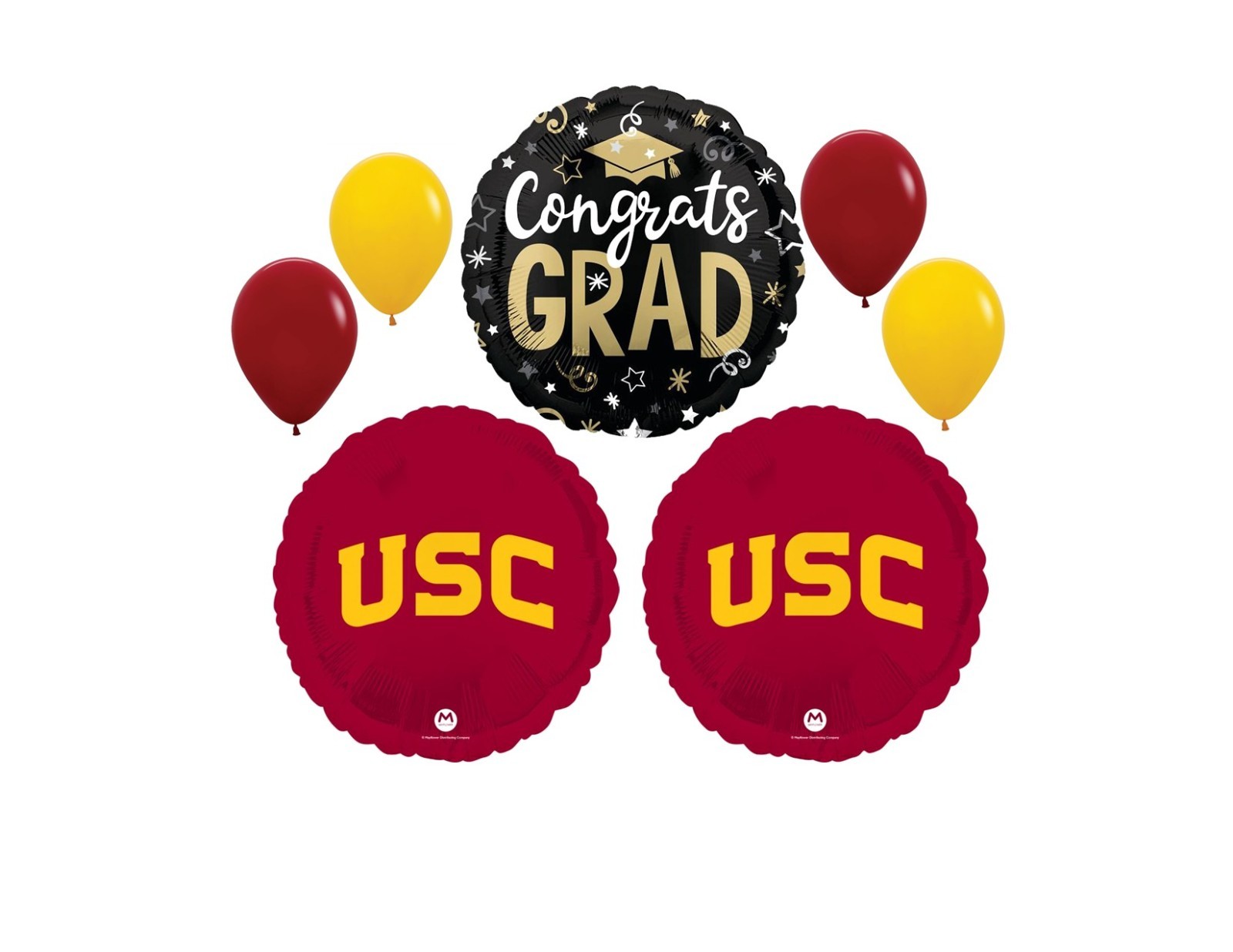 University Southern California Graduation Balloon Bouquet College Sports