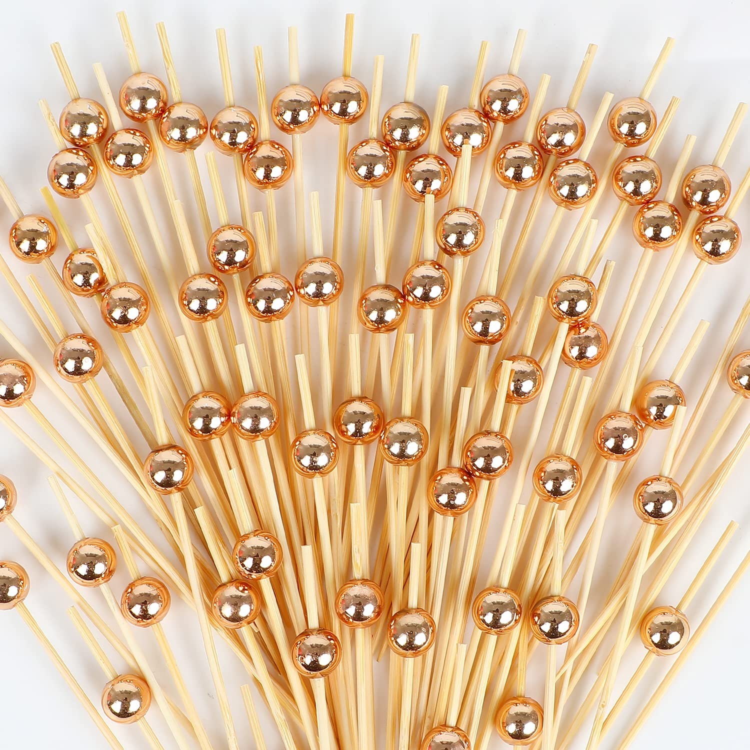 100pcs Cocktail Toothpicks Bamboo Cocktail Picks For Appetizers For Wedding Birt