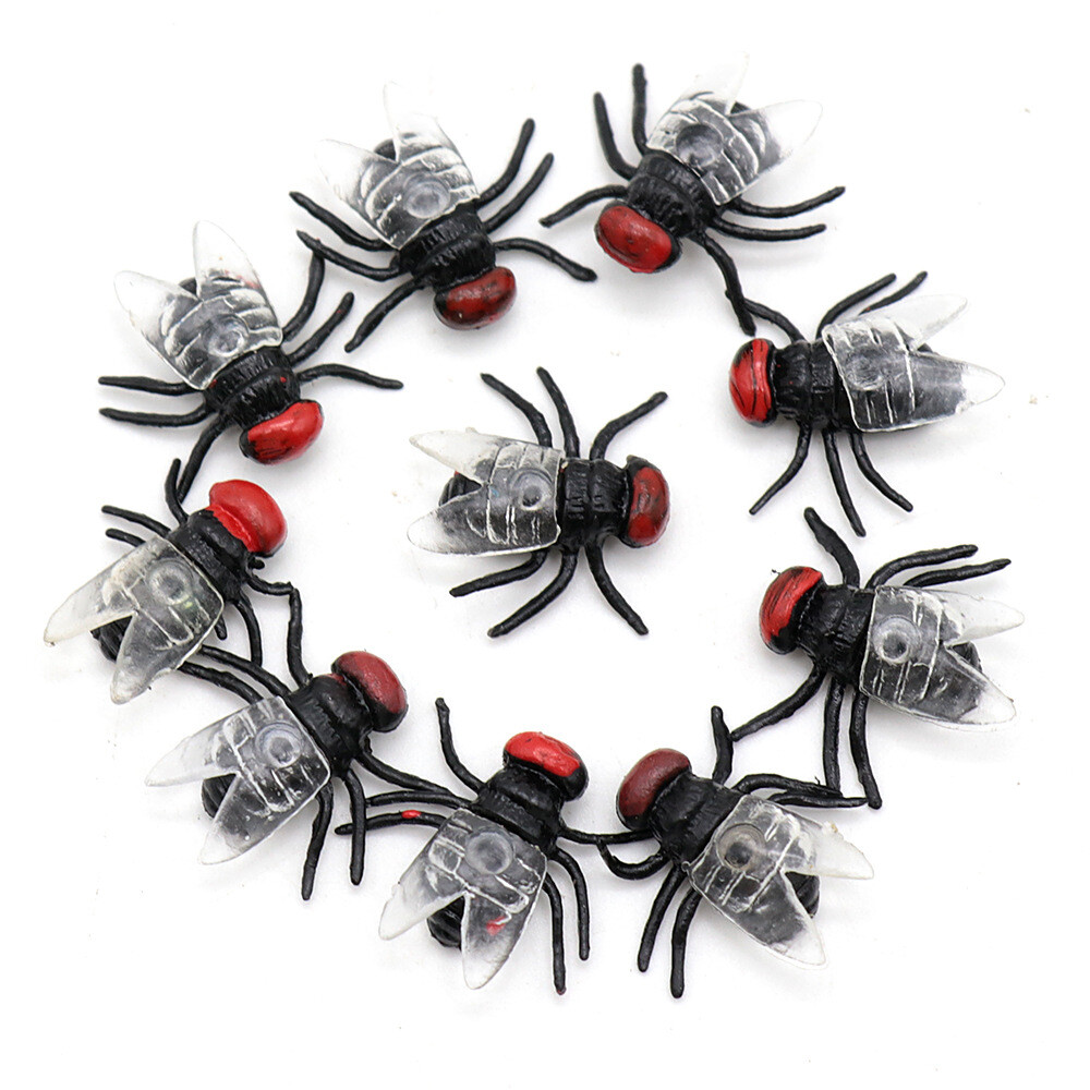 Realistic Cockroach Prank Toy Rubber Fake Fly Creepy Cock Roach Mini Bugs Gags