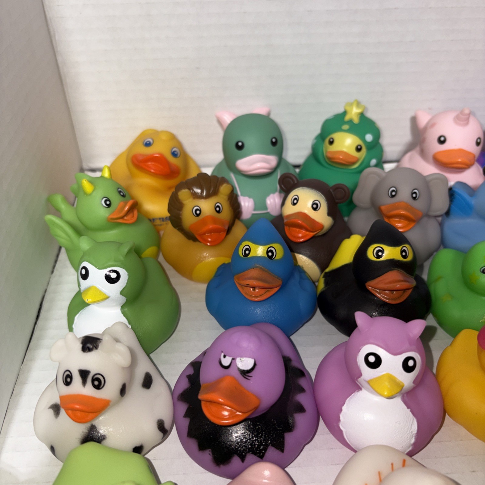Rubber Ducks Duckies Lot Of 60+Jeep Play Ducked Party Favors No Duplicates 1”-3”