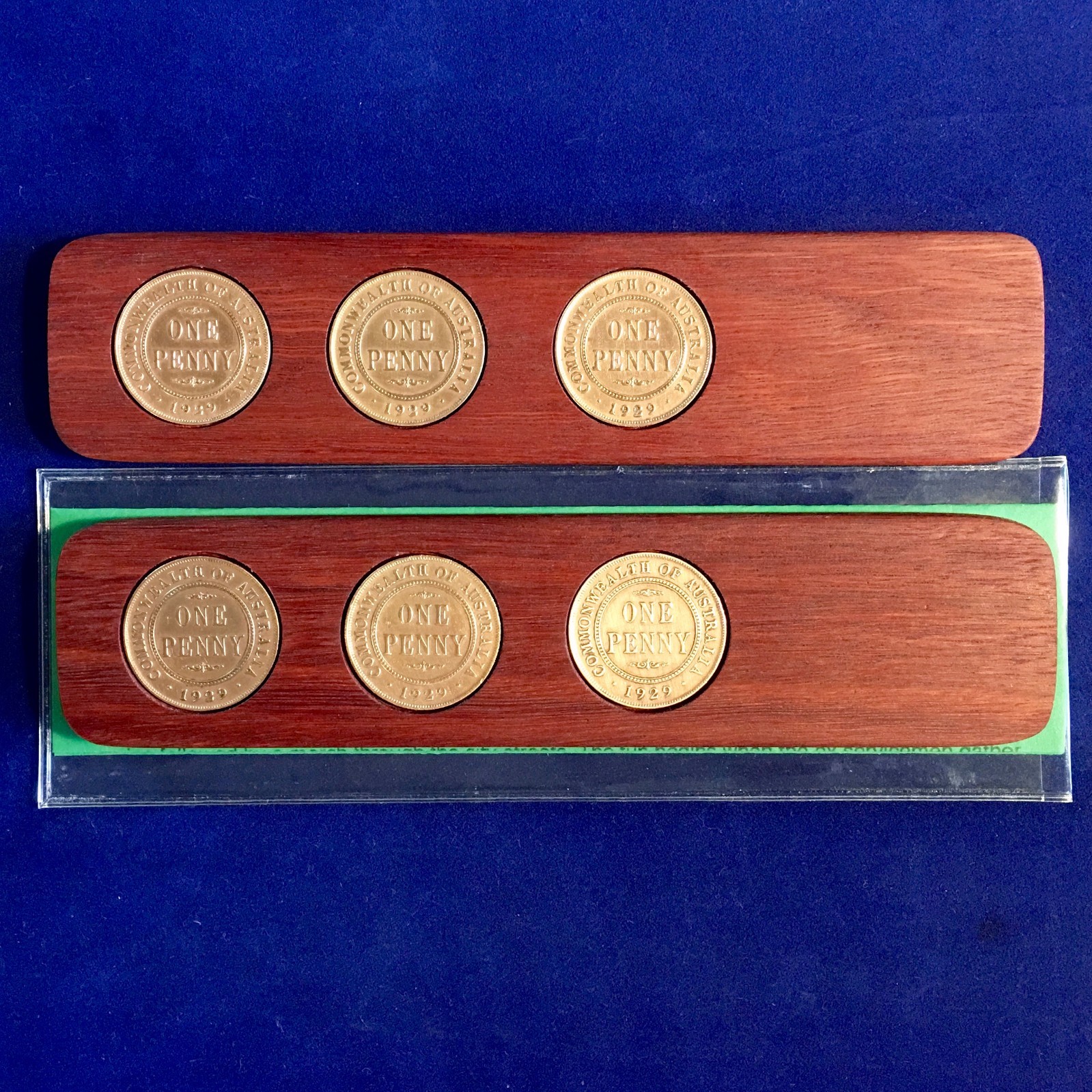 1930 Birthday Gift Present Hardwood Two-Up Game set 1930 Australian penny two up