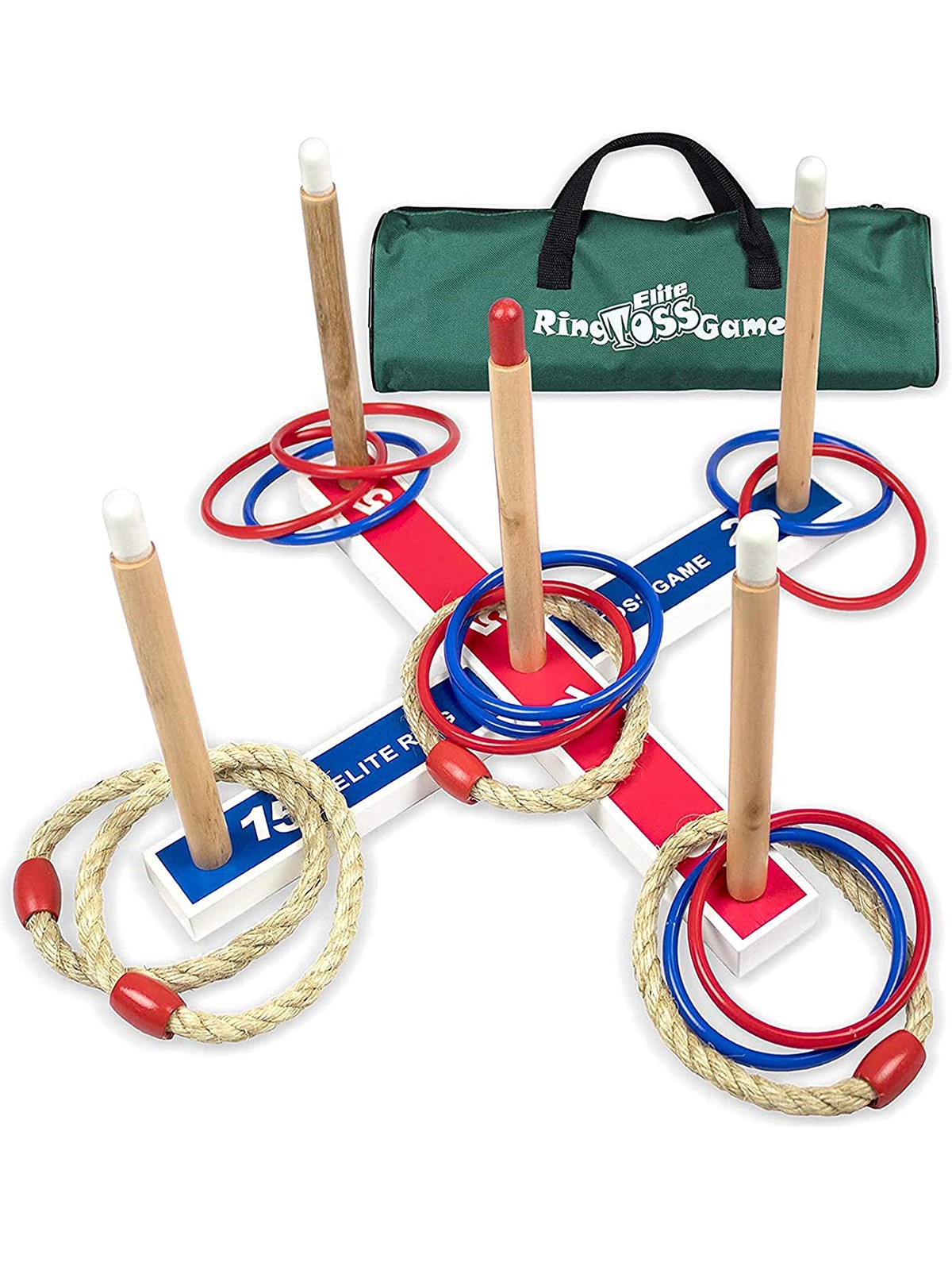Elite Sportz Ring Toss Games for Kids Outdoor Yard Game for Adults & Family
