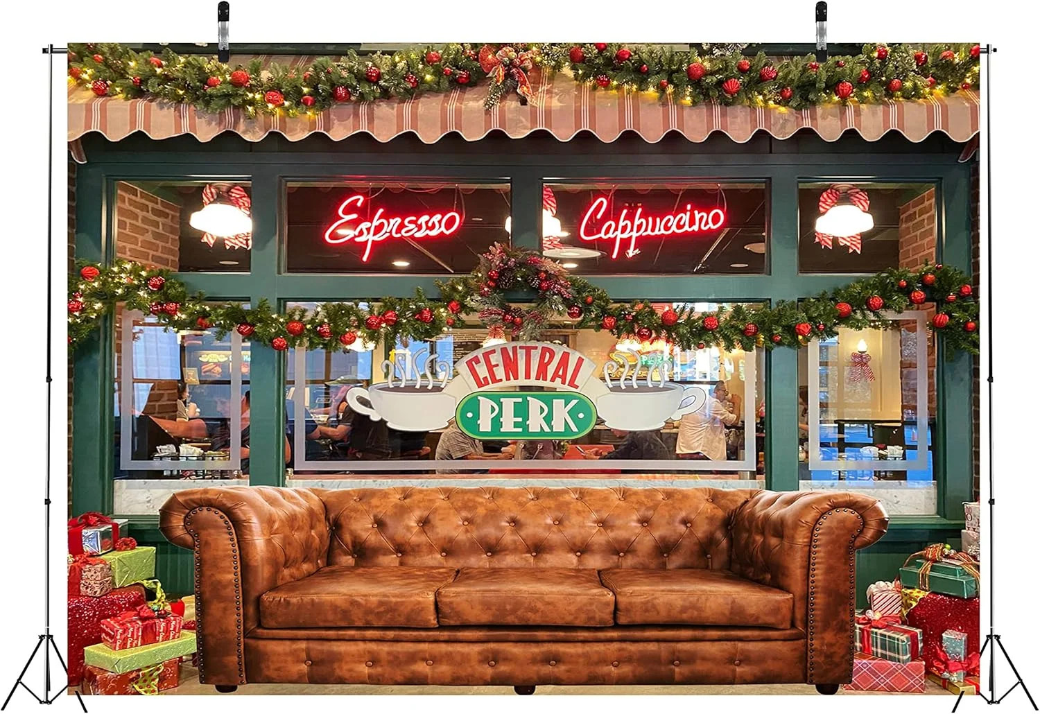 5x3ft Fabric Friends Backdrop for Photography Central Park Retro Pub Sofa Backgr