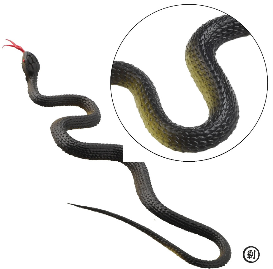1pc Realistic Fake Rubber Snake Prank Scary Garden Toy Prop Toy Accessories