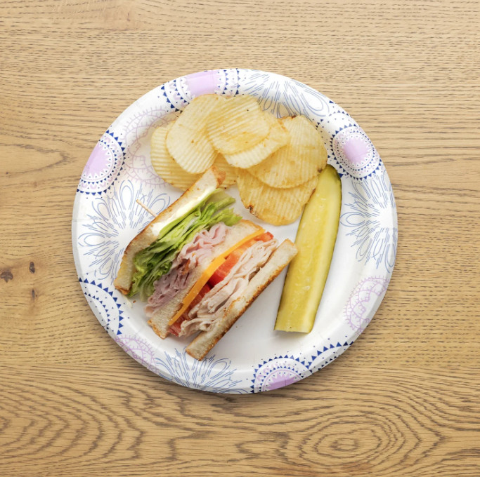 Great Value Everyday Disposable Paper Plate 8.5 inch, 600 Count