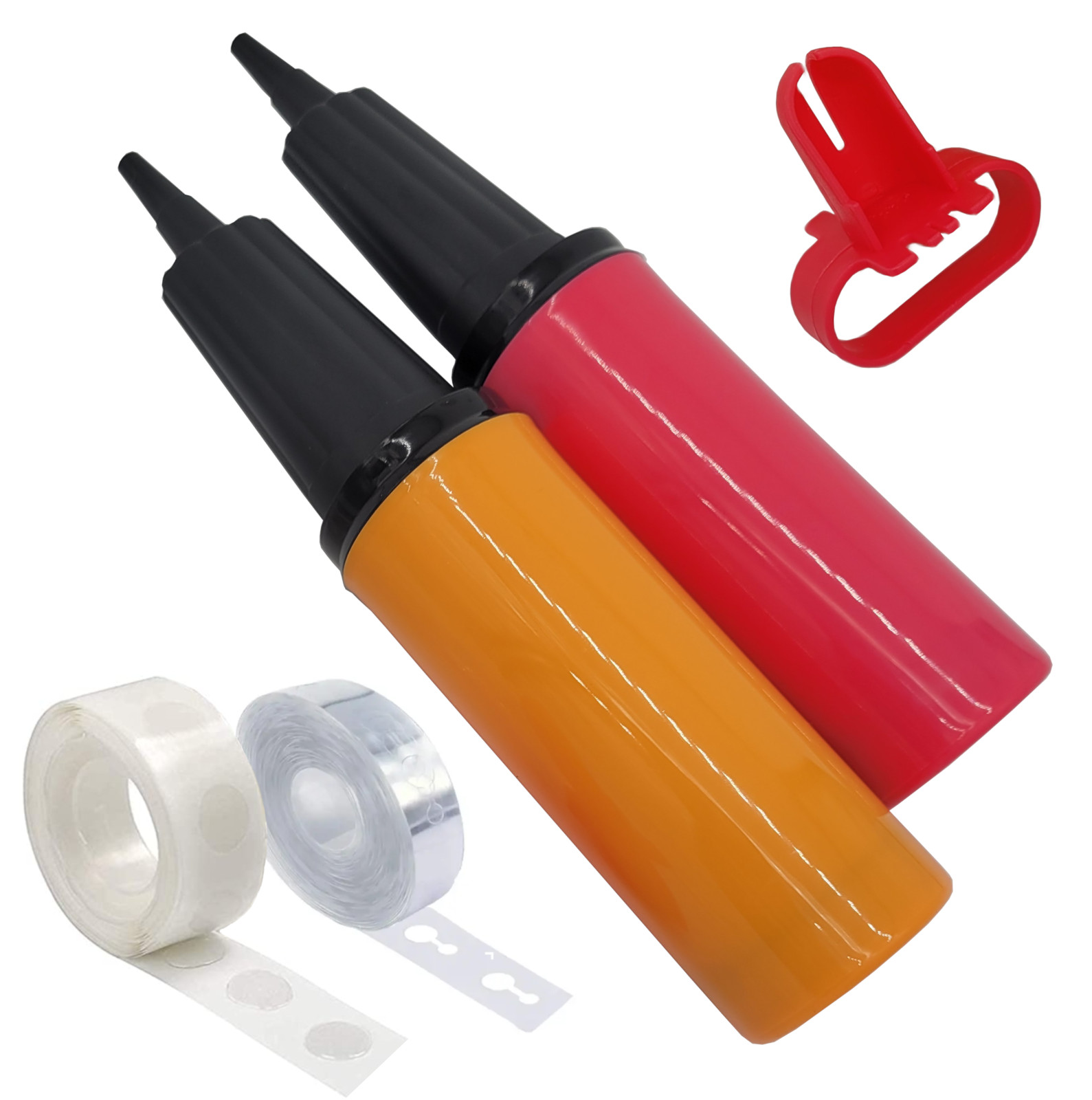 BULK LOT 90ct 2 Balloon Pump Handheld Manual Inflator Air Pump 2 Way Dual Action