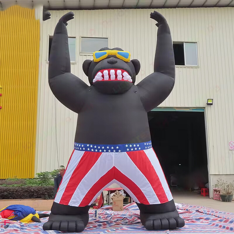 26ft Giant Inflatable Gorilla Fireworks Rocket Fire Arrow Replica Huge Cartoon