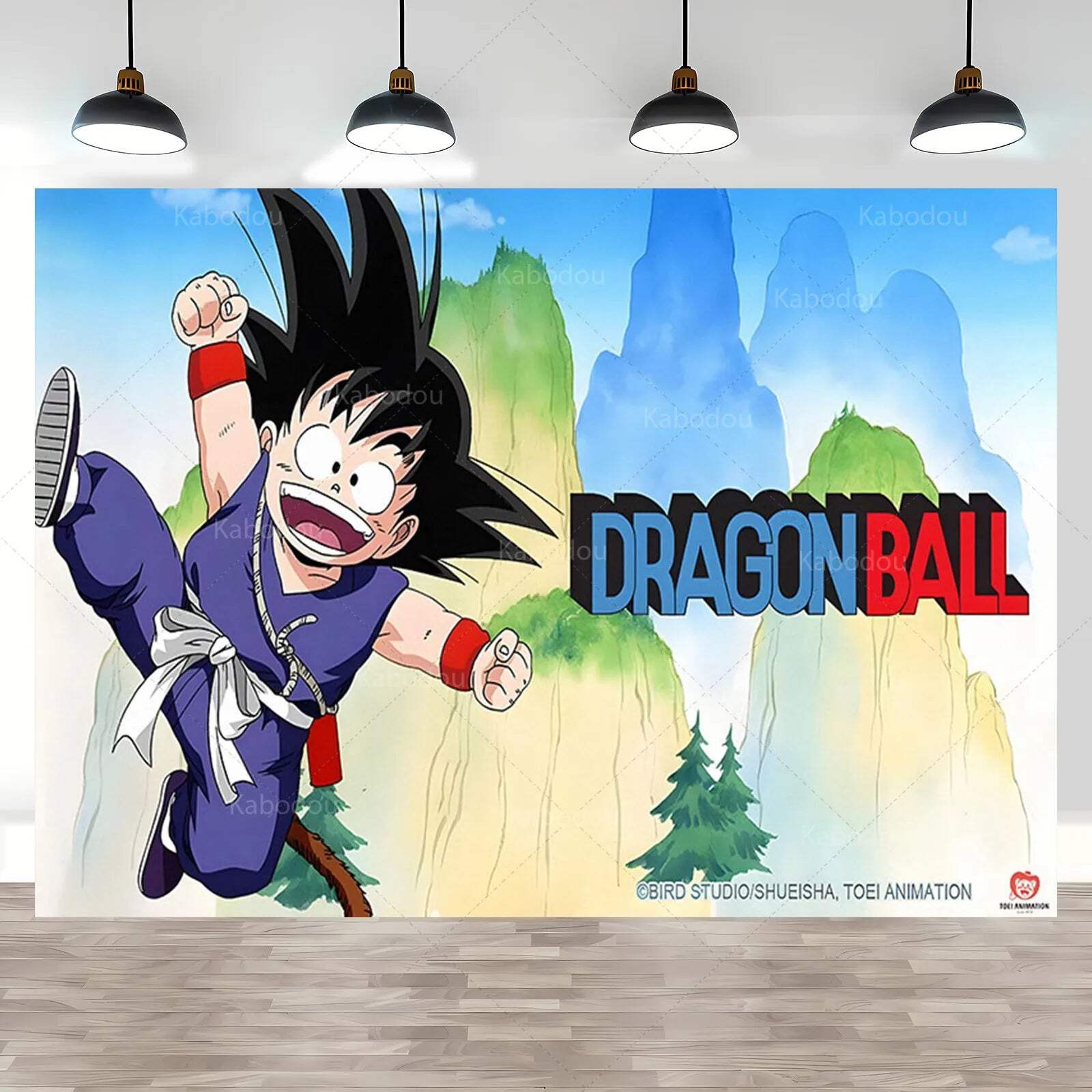Dragon Ball Baby Goku Party Backdrop Kids Boy Birthday Photograph Background Gol