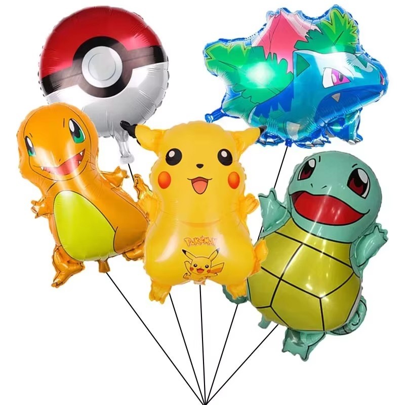 Pokemon Theme Foil Balloon Birthday Party Decoration Kids Baby Shower Balloon