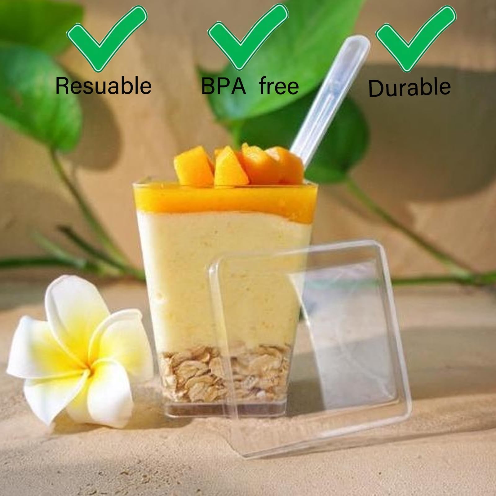 Toowood 5.4oz clear dessert cups 100pcs