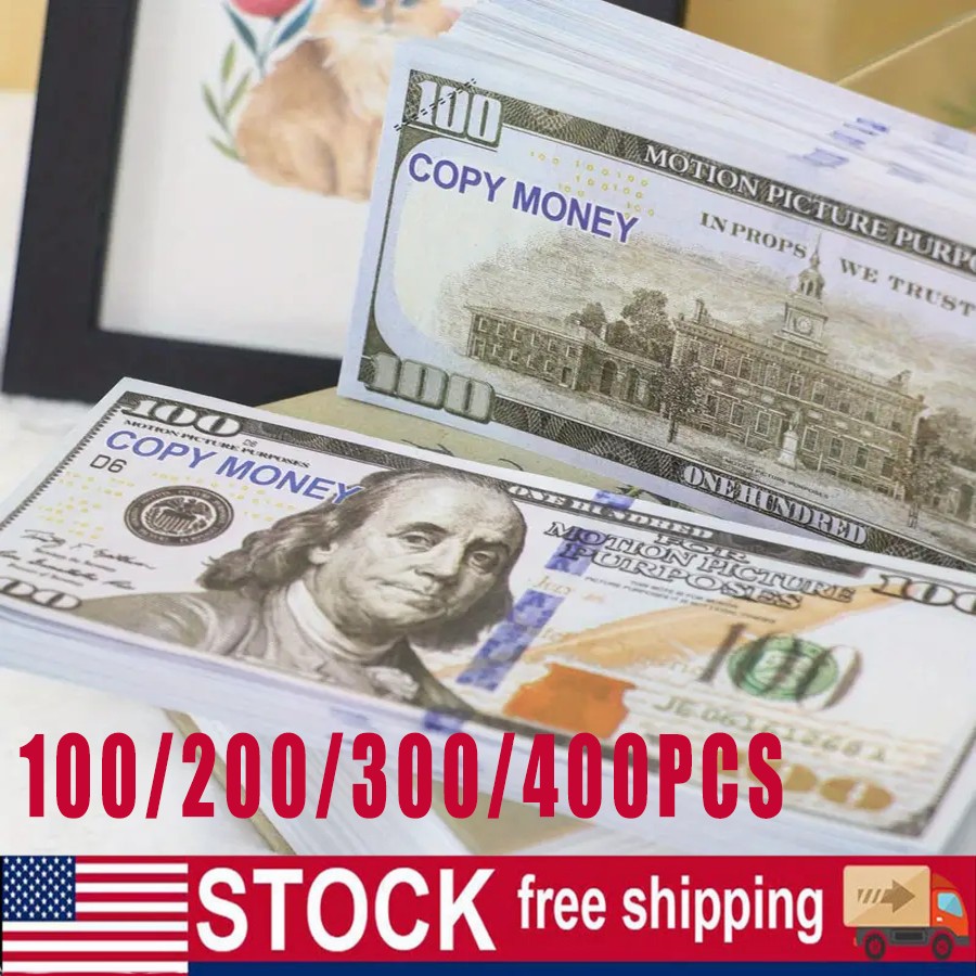 100-400PCS For Pretend Play Music Birthday Party Prop Fake Looks Best Toys Money