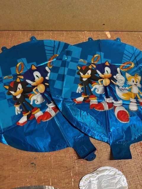 Sonic The Hedgehog Foil Balloon SET OF 6 PCS – NEW