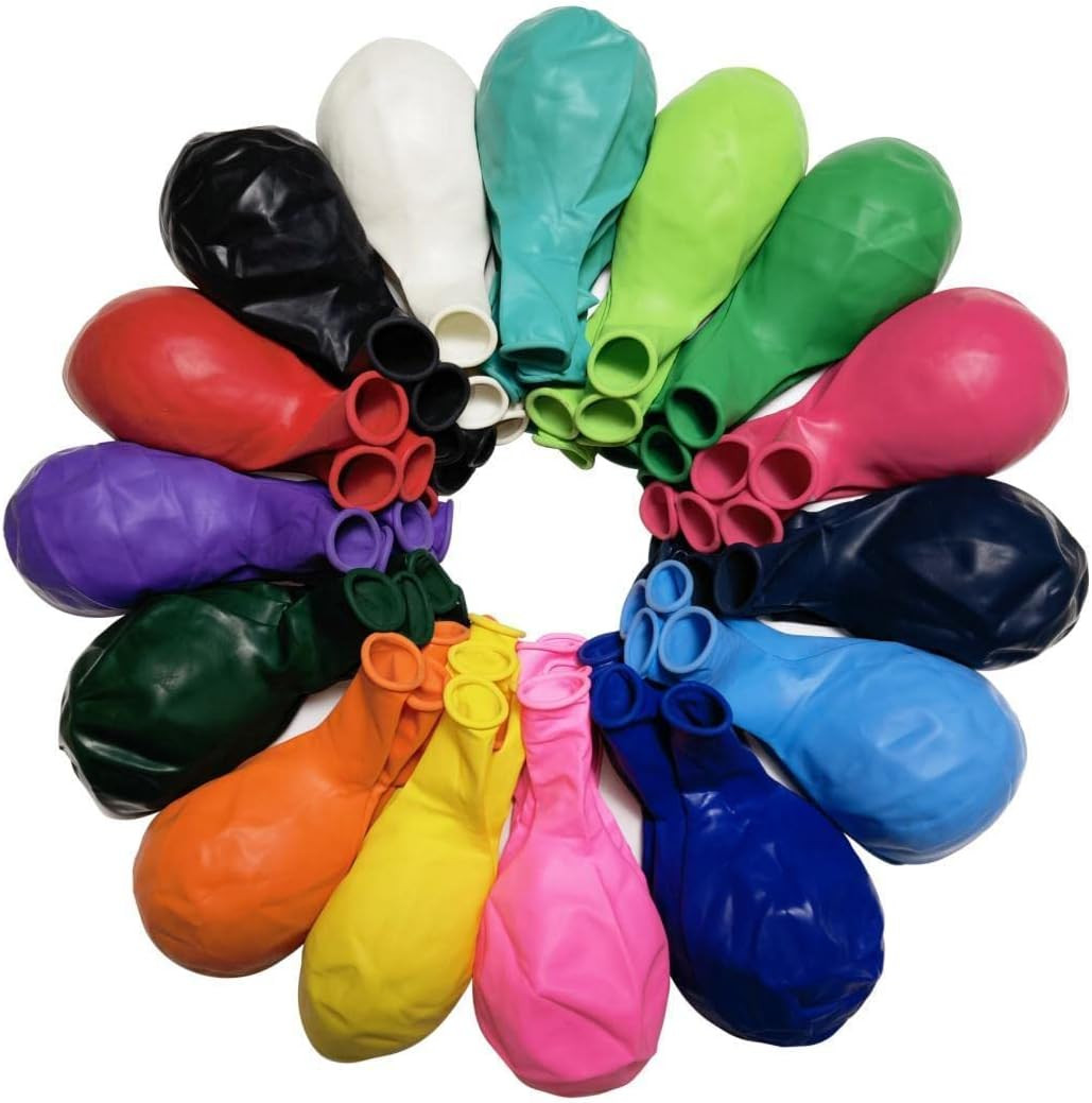 90 Pack 18 inch Balloons 15 Kinds Colors Latex Colorful Party Balloon Bulk for V