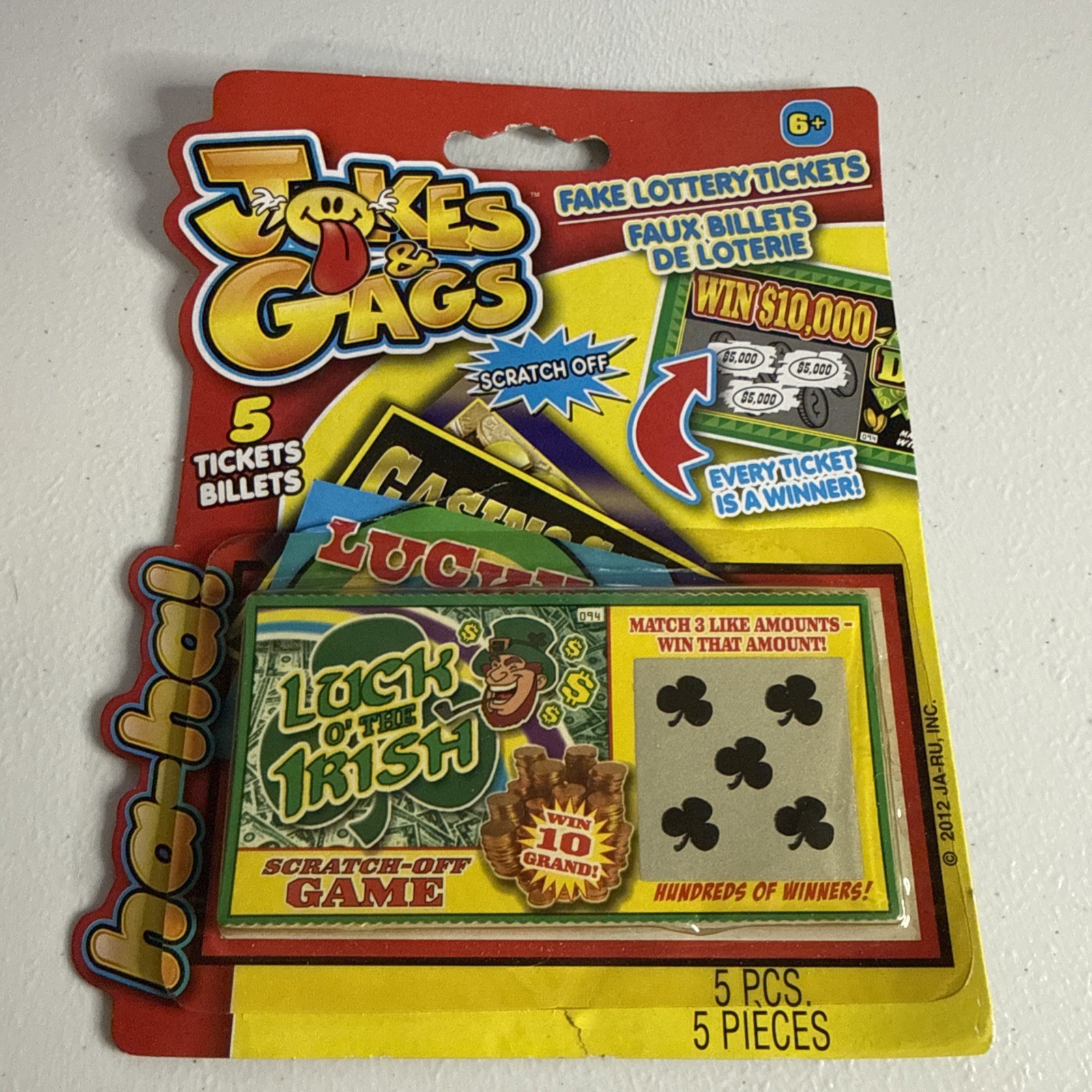 Fake Lottery Tickets Fake Scratch-Off Tickets | Gag Gift Prank | 5 Tickets #48
