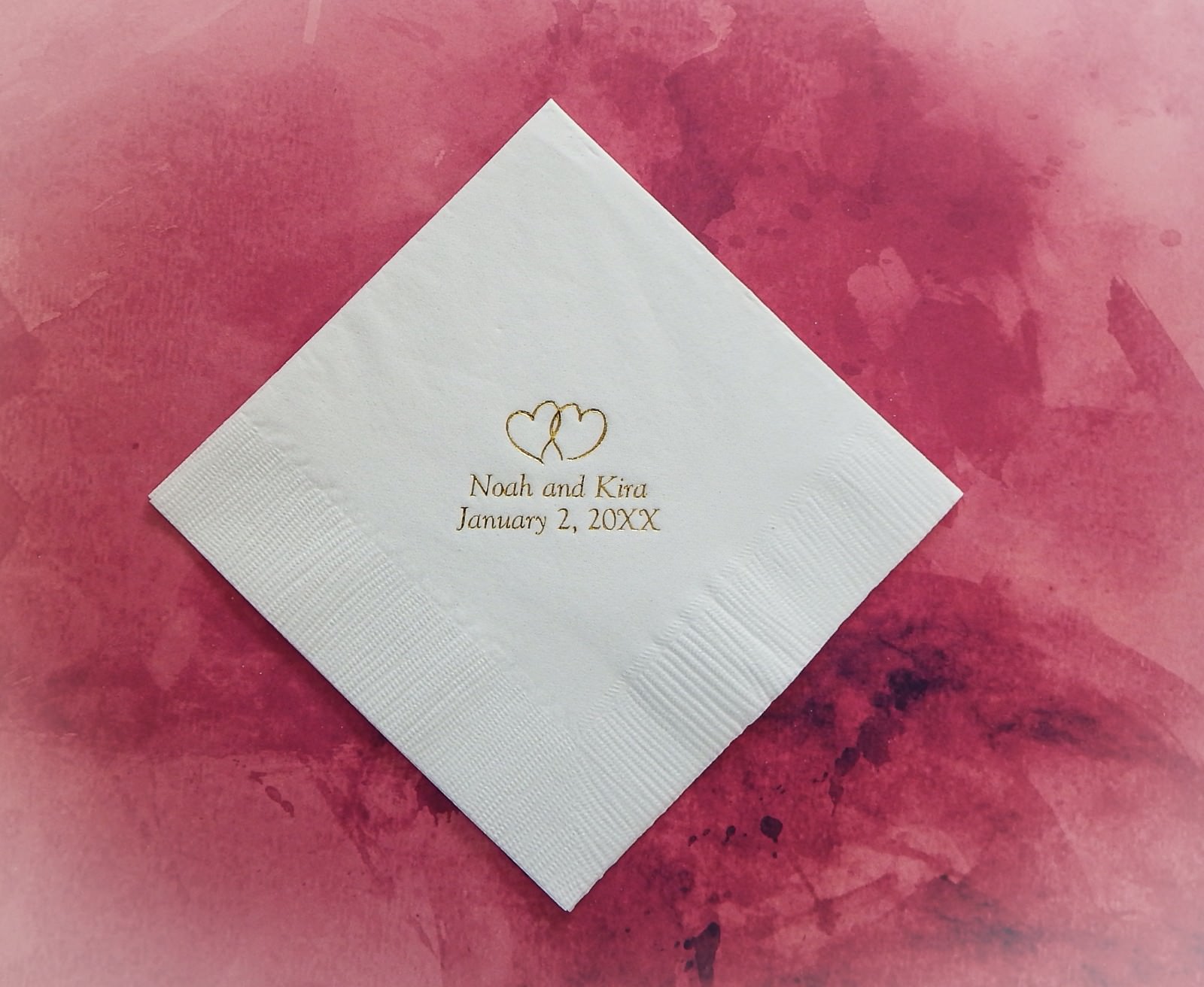 100 personalized beverage napkins for any occasion