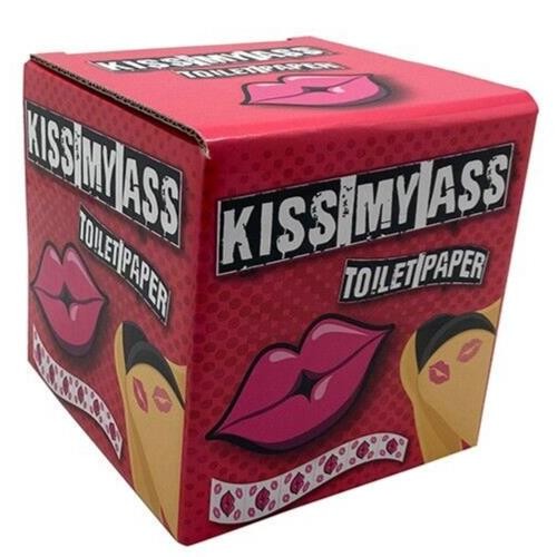 KISS MY ASS Toilet Paper Roll – Sexy Funny Potty GaG Bathroom Party Joke
