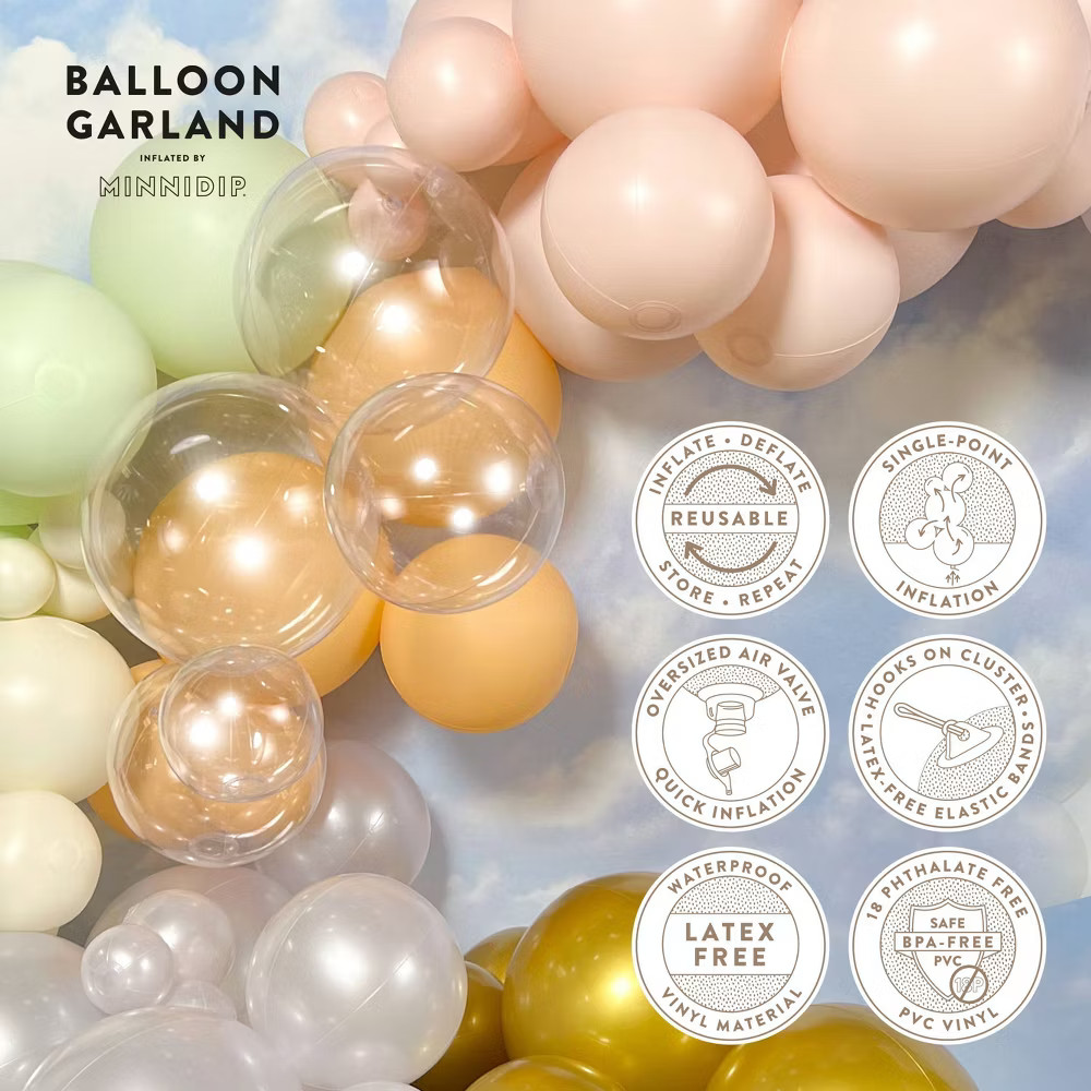 MINNIDIP Balloon Garland 12 Cluster in Class of 2026