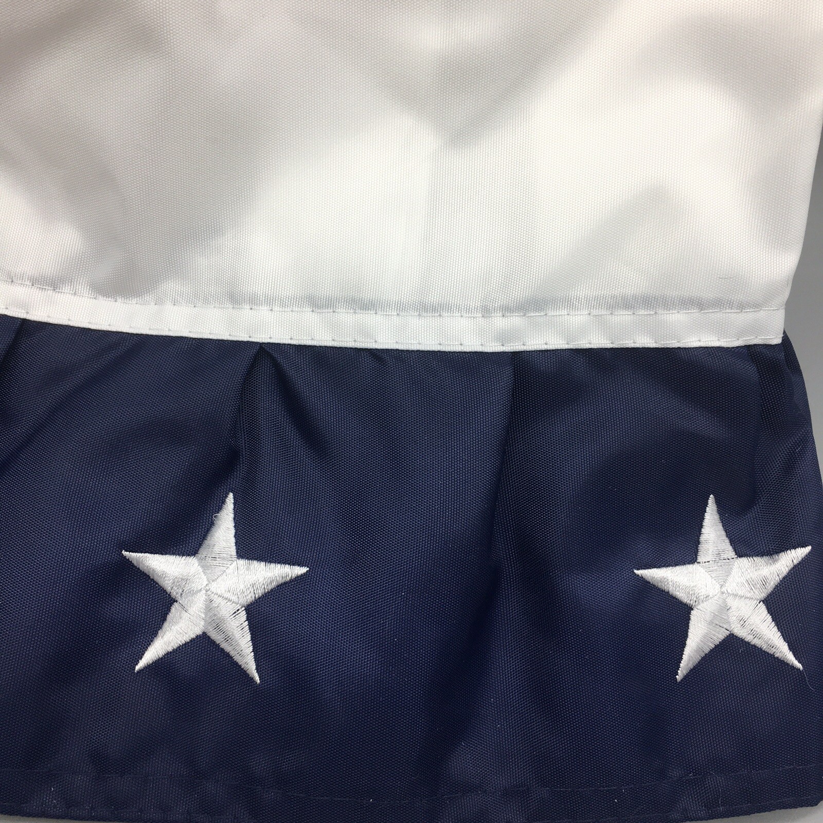 Tommy Bahama Bunting Embroidered Stars Handcrafted American Flag July 4th 58×27