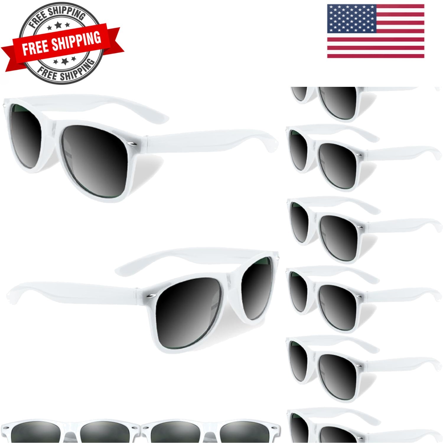 10/20/40 Pack Kids Sunglasses Bulk Retro Party Favors for Wedding Beach Summe…