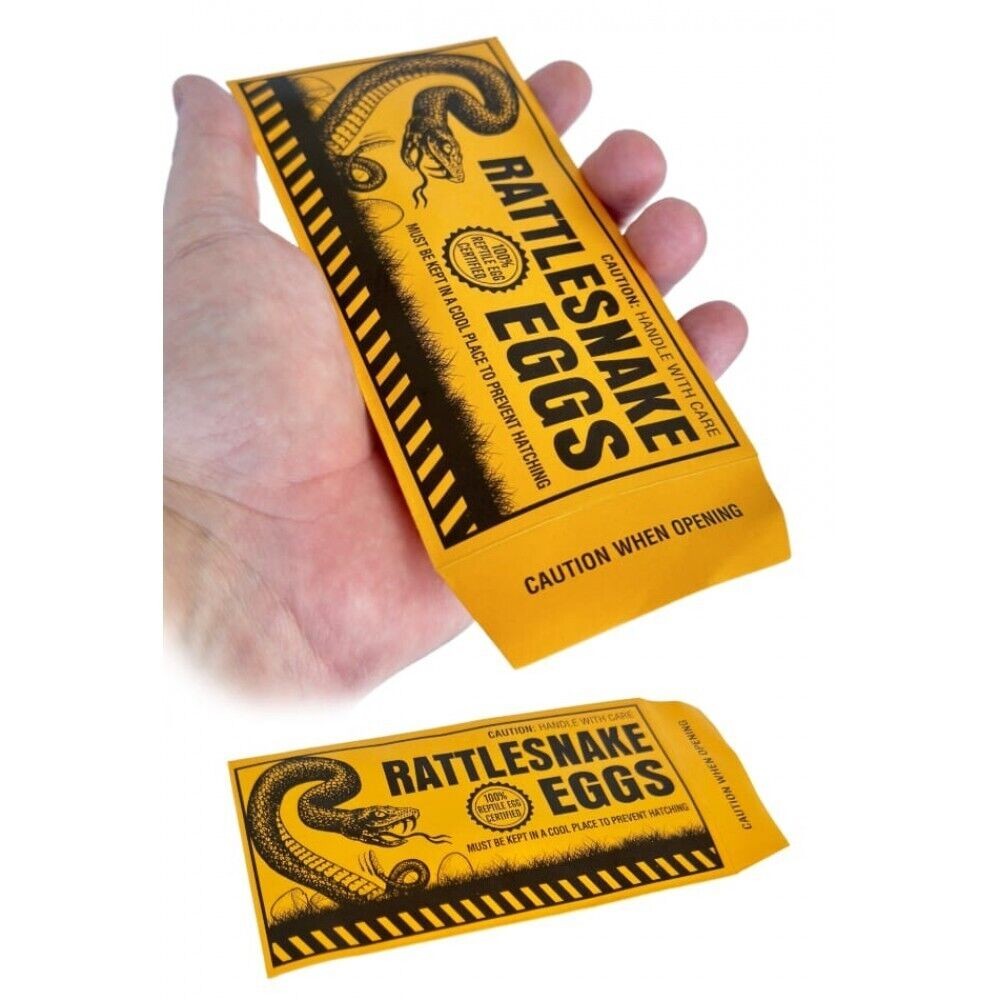 10 Rattlesnake Egg Envelopes – Classic Gag Prank Joke Toy Noise Maker FUNNY!