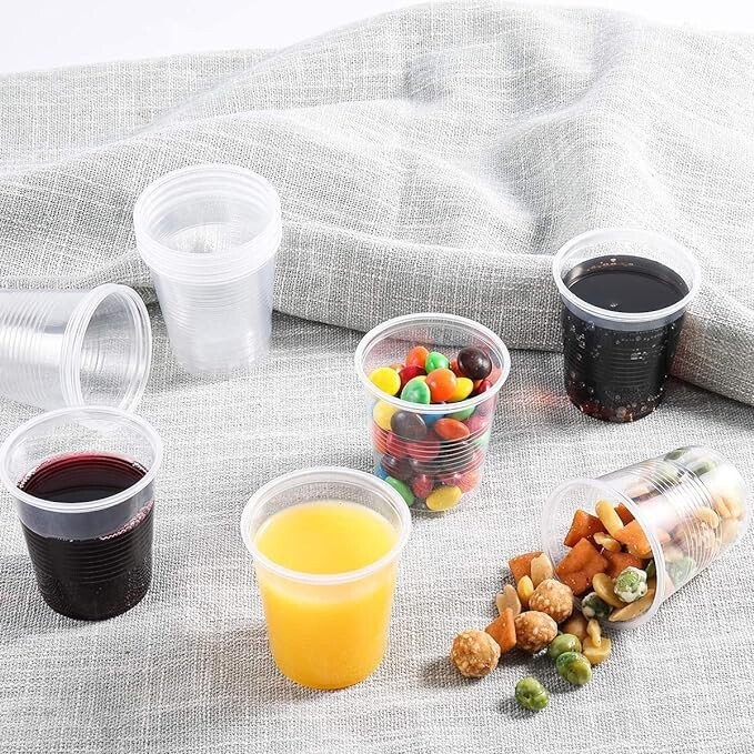 1200 Pack Clear Plastic Disposable Cups 7 oz Perfect for Party Drinking Cups