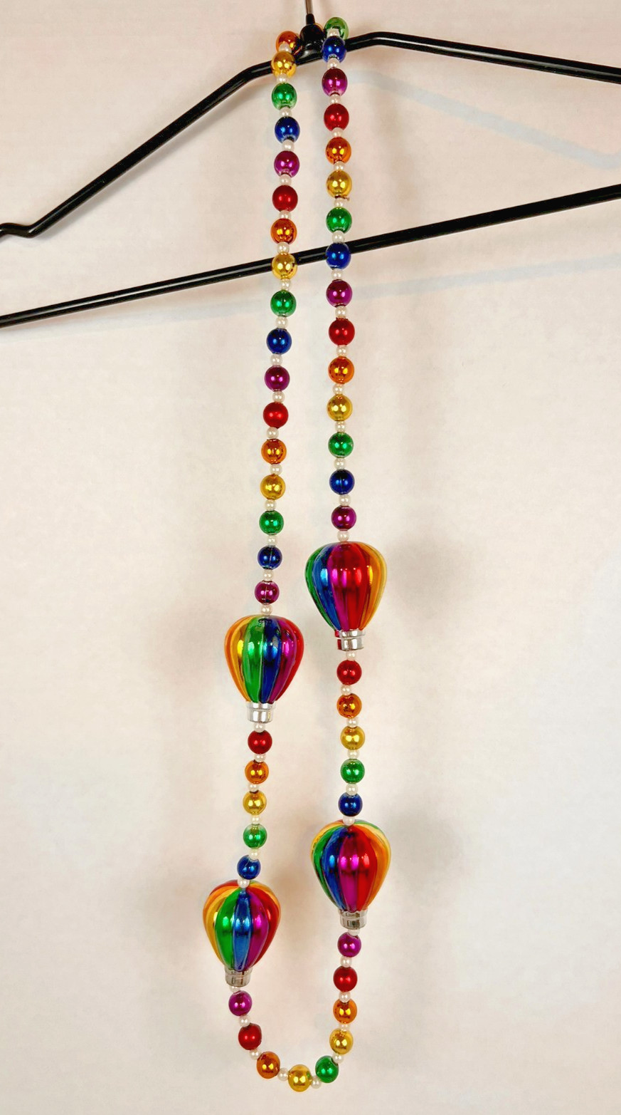 Party Event Beads- Hot Air Balloons Mardi Gras Fantasy Fest Rainbow Colored