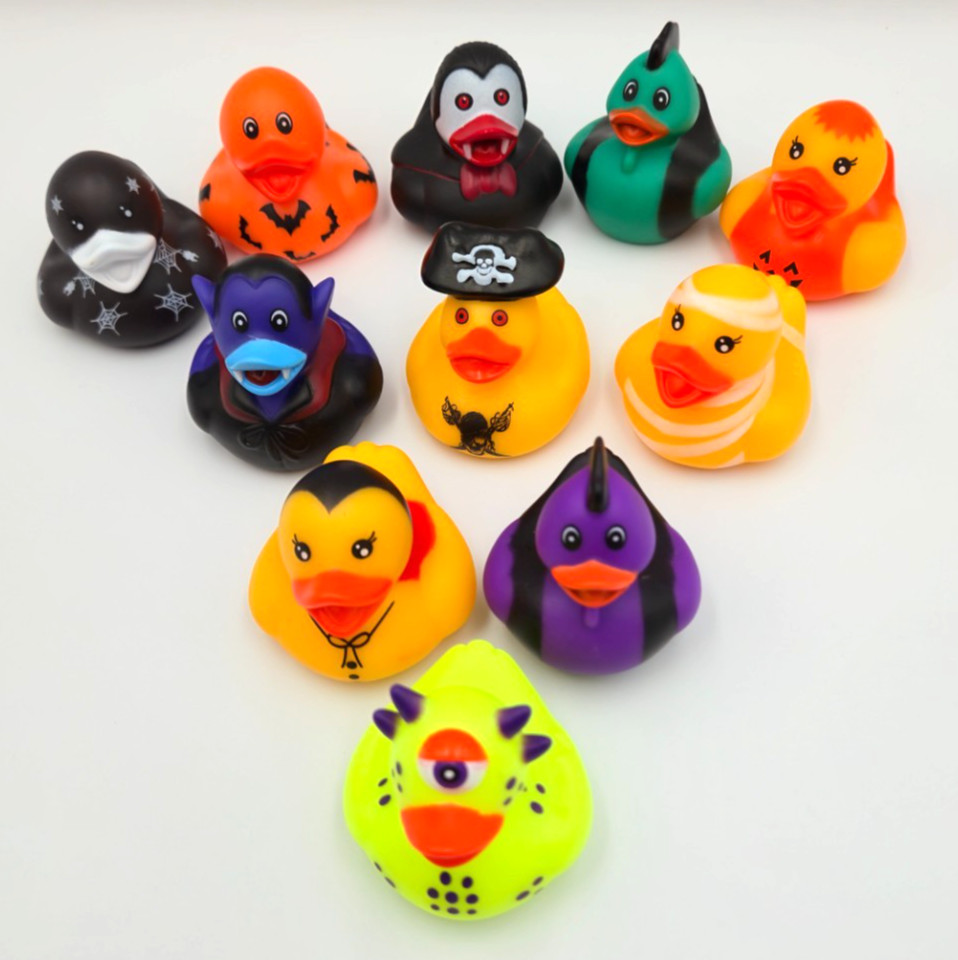 Halloween Rubber Ducks (2″) Standard Size. (11 Pack) Dashboard Ducks, Jeep Ducks