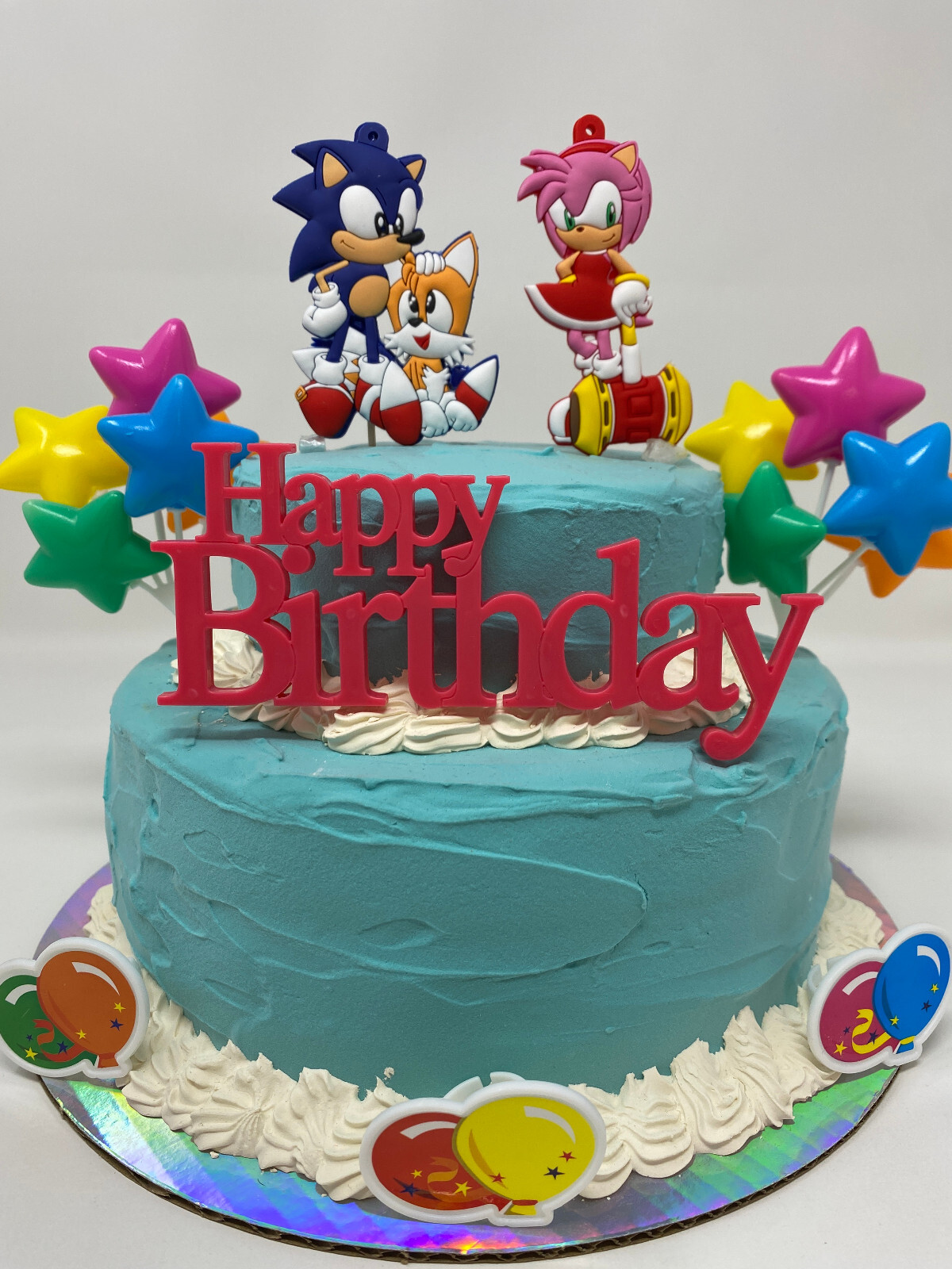 Sonic the Hedgehog Birthday Cake Topper Set ~ BRAND NEW ~ Ships Out Next Day