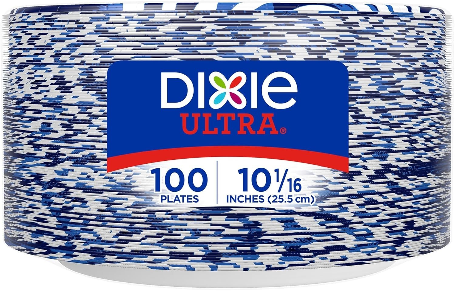 Dixie Ultra, Large Paper Plates, 10 Inch, 44/100 Count, 3X Stronger*, Heavy Duty