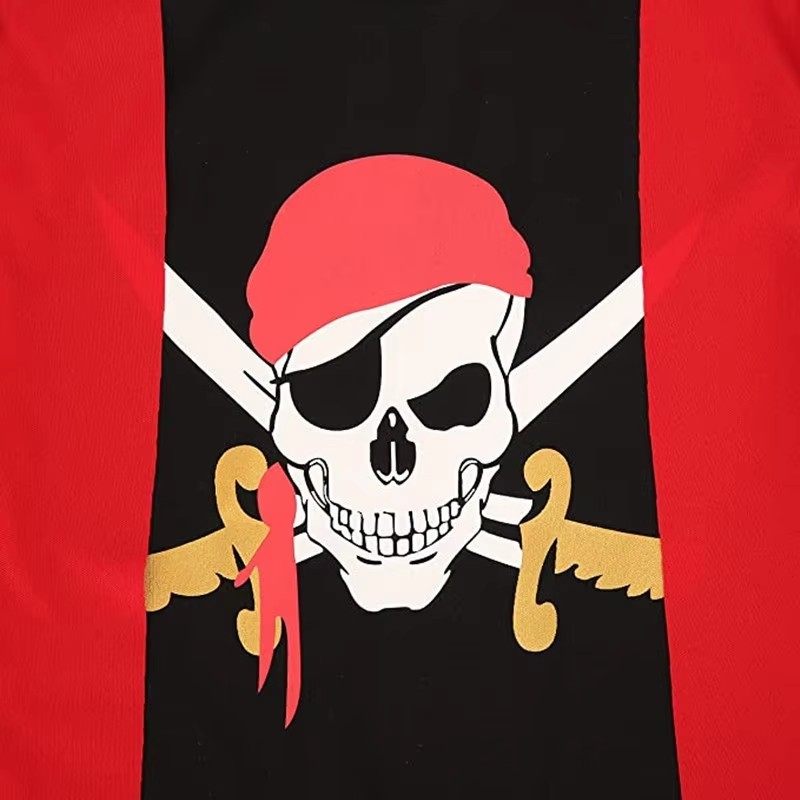 Kids Pirate Costume Set Boys Halloween Dress Up Outfit Adventure Role Play Kit