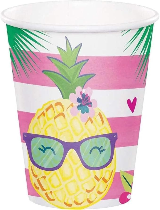 Creative Converting Pineapple and friends Party Cup, One Size, Multicolor