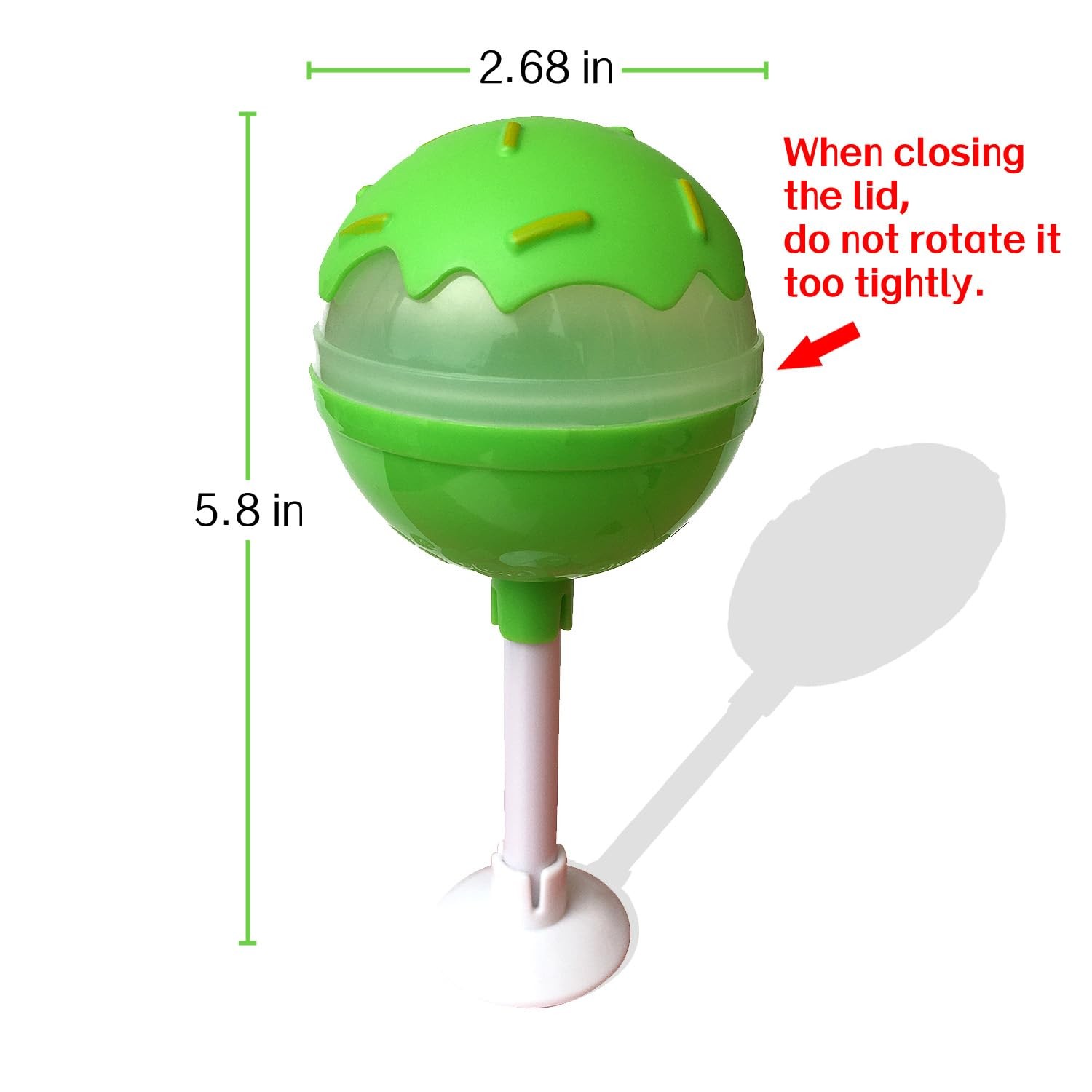 Empty Medium Plastic Lollipop Container,12 PCS Christmas Gift Party Favor Con…