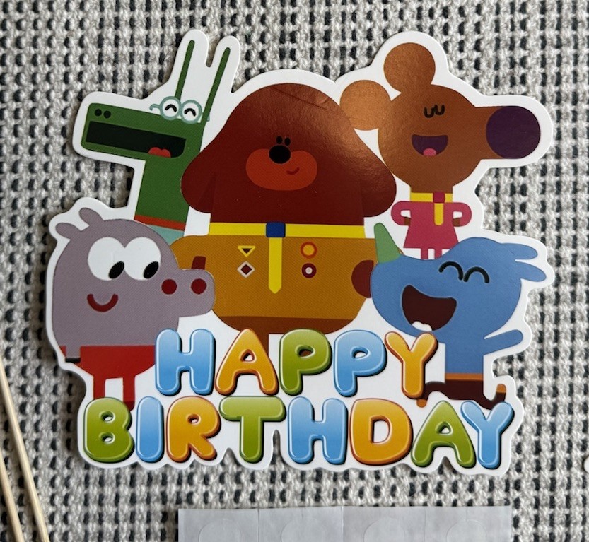 NEW 46Pcs Hey Duggee Happy Birthday Party Decor Banner Cake Toppers Balloons