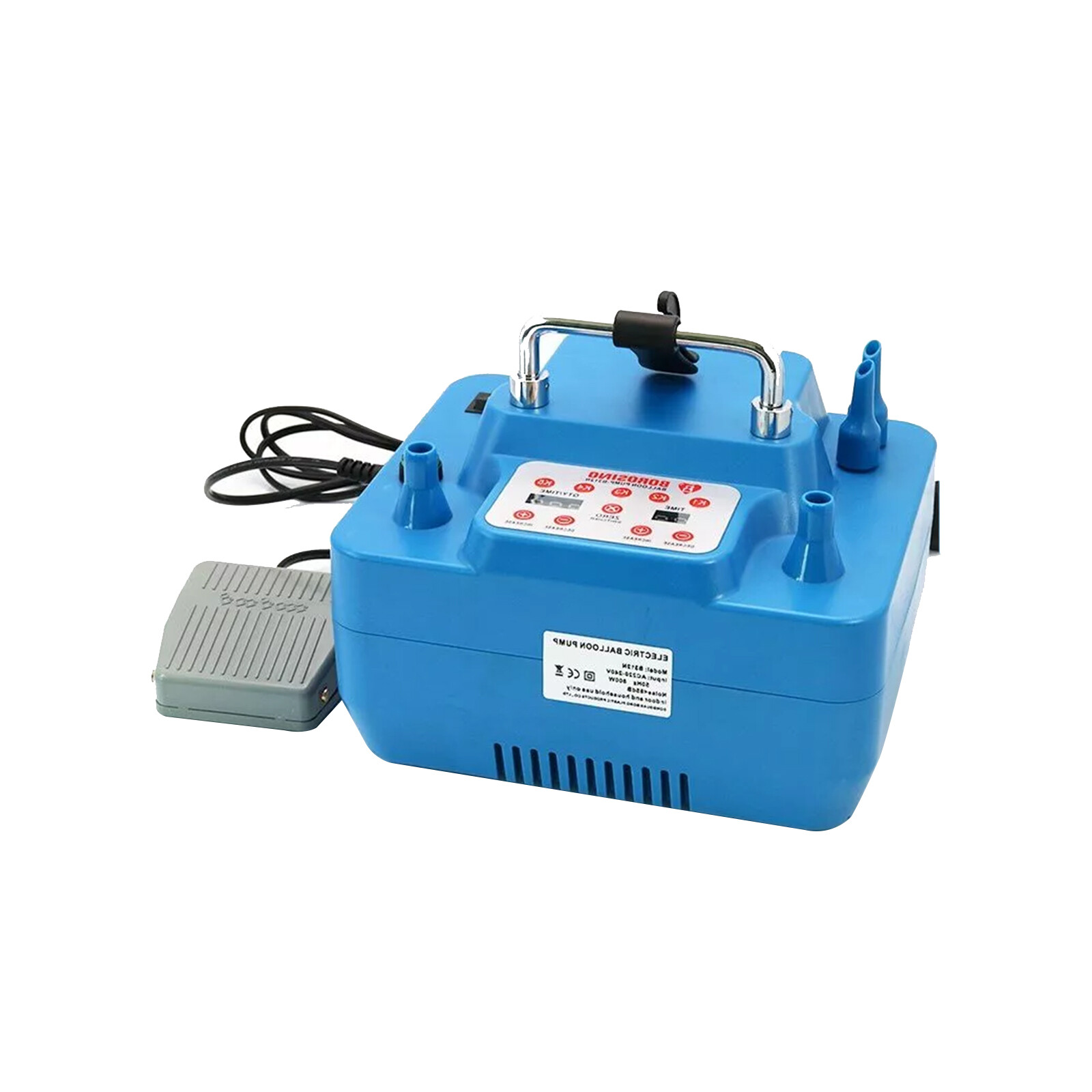 110V/220V Electric Balloon Pump 800W With Timer Dual Holes Professional Inflator