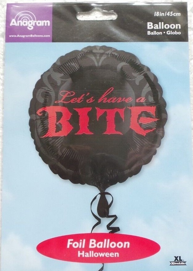 Anagram Helium Foil Balloon Halloween 18″ Choose from List Bats Ghosts Vampires