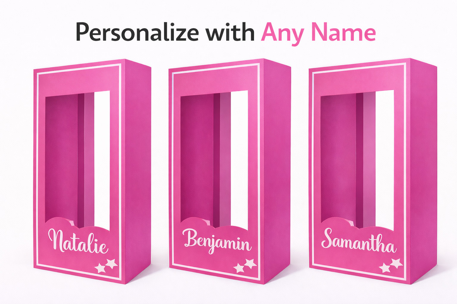 4ft, 5ft and 6ft tall, doll photo box, popular photo booth props birthday party