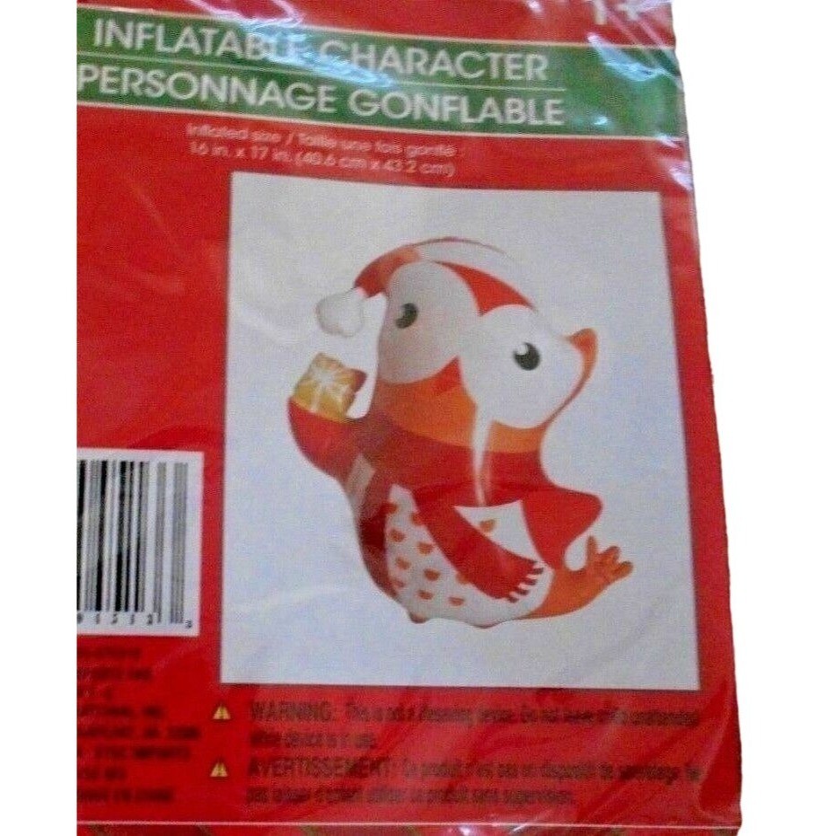 New Inflatable Character Christmas House Owl 16 X 17