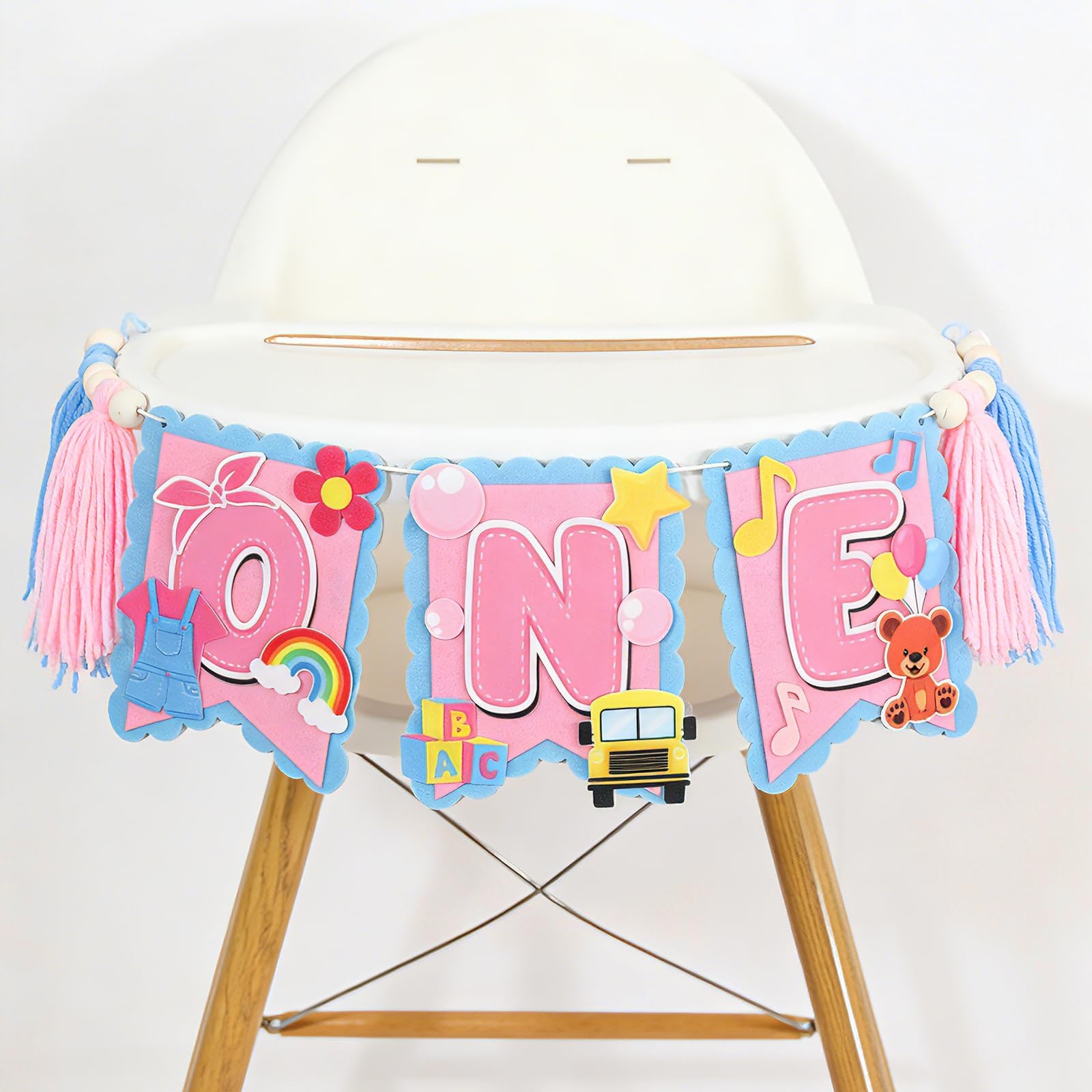 Girls 1st Birthday High Chair Banner English Teacher 1st Birthday Decorations…