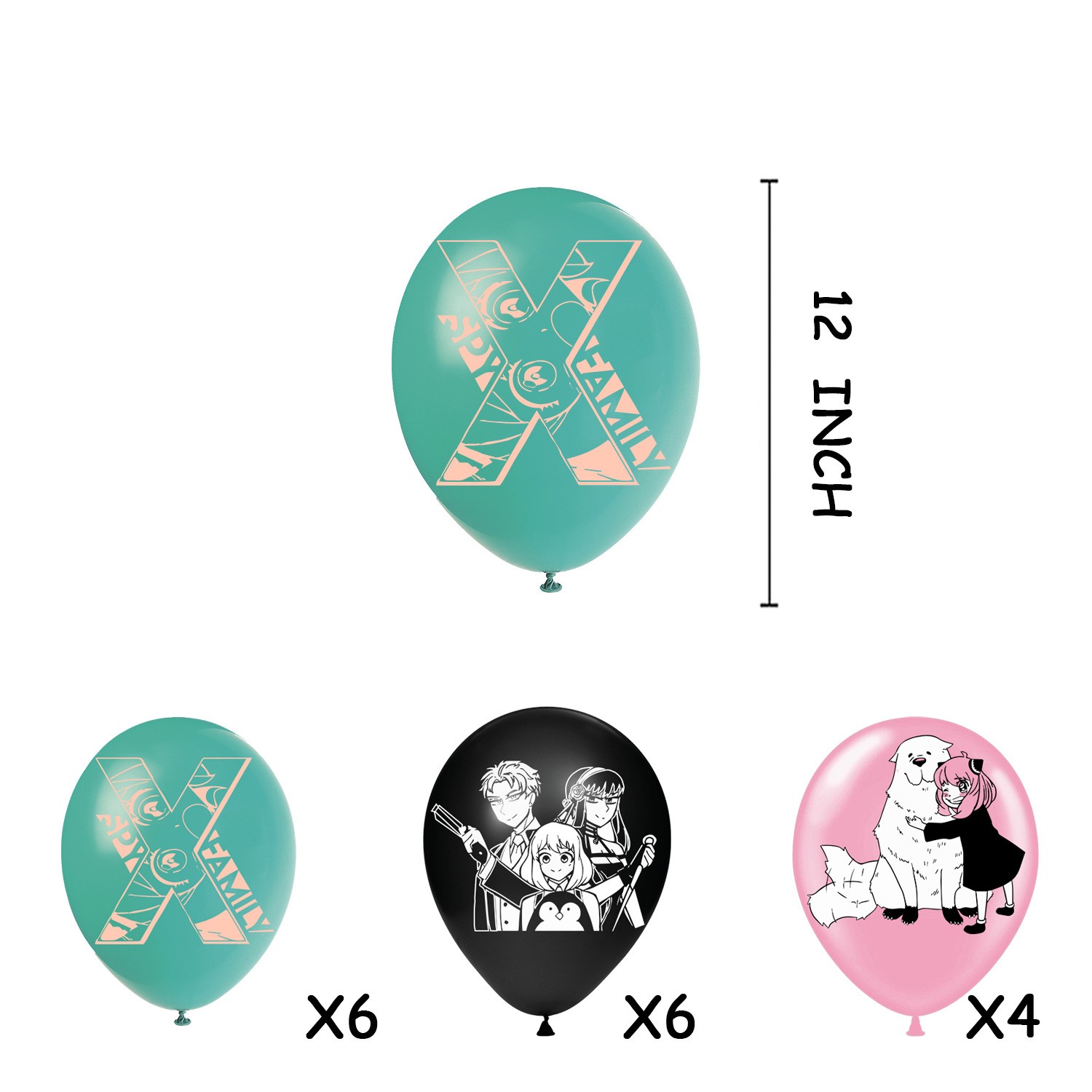 SPY x FAMILY Balloons Party Supplies Birthday Favors Decorations Decor Kit Latex