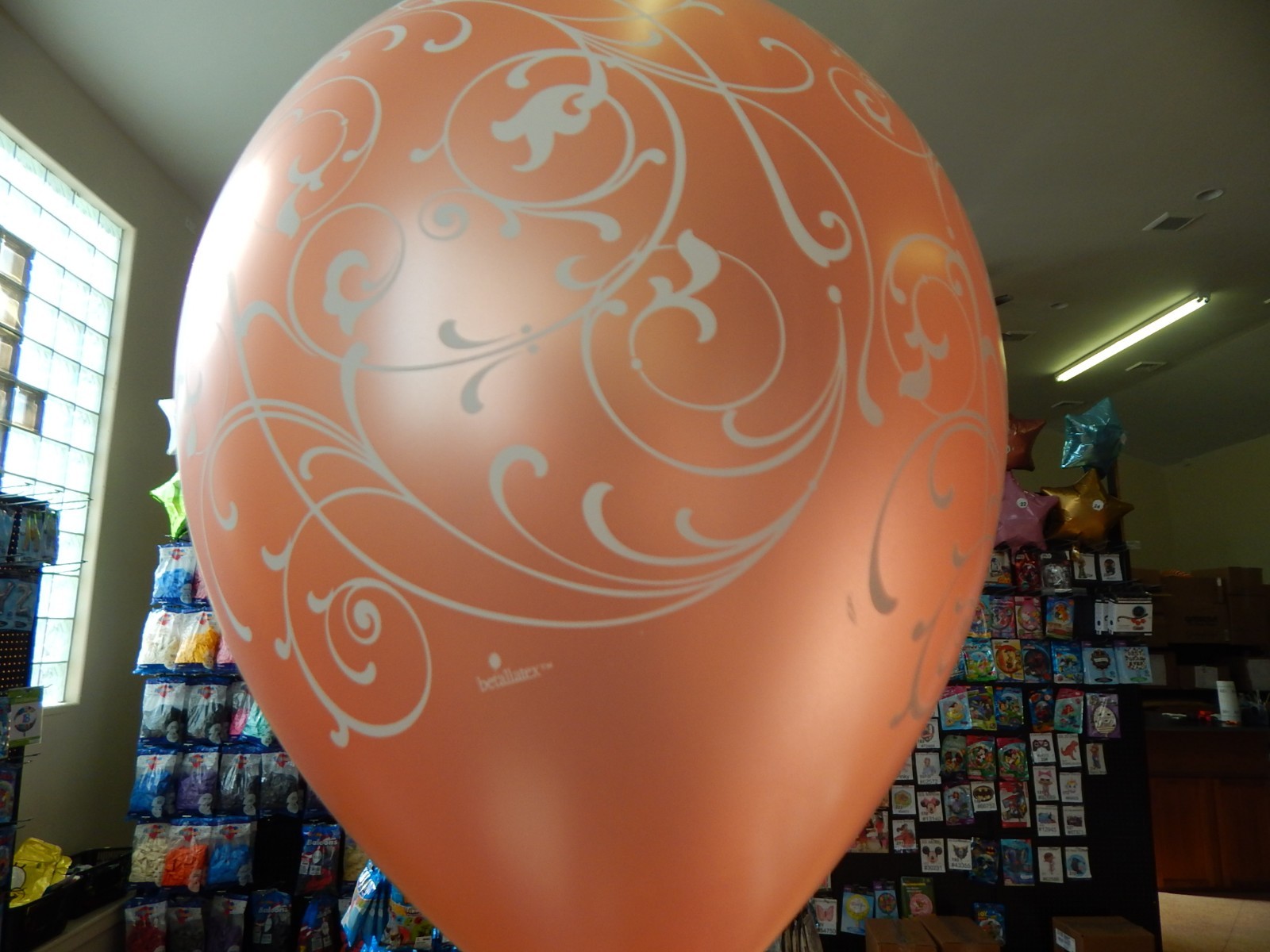 Rose Gold Balloons,Filigree and White Latex Balloons, Bridal Shower, Birthday