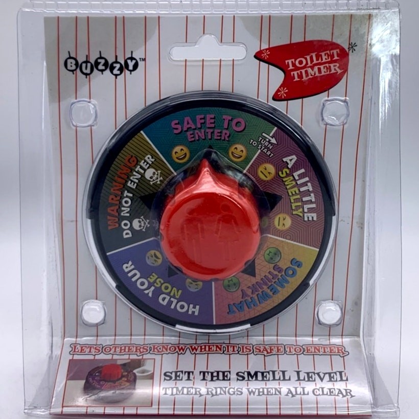 BUZZY Toilet Timer Gag Gift Potty Humor FineLife Products Funny Gift Toy Men Dad