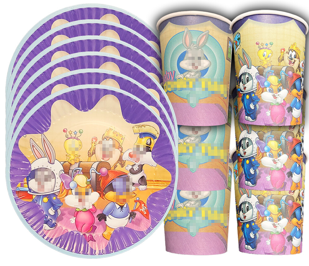 Looney tunes baby plate cup birthday party supplies favor centerpiece decoration