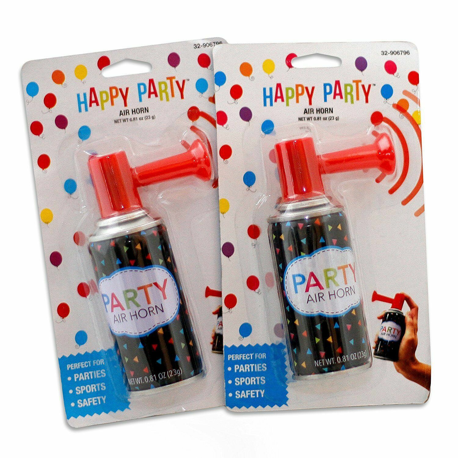 Air Horn Portable Hand Held Security Safety Party Sports Boat Loud Blast 2PKS