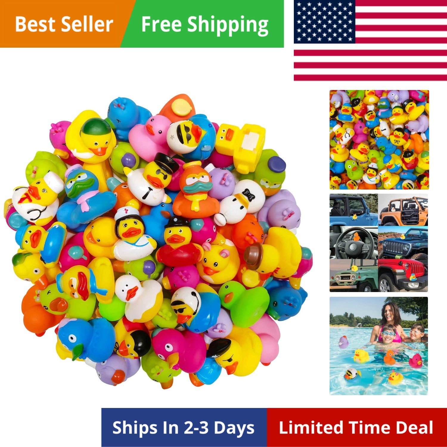 Rubber Ducks in Bulk,Assortment Duckies for Jeep Ducking Floater Duck Bath To…