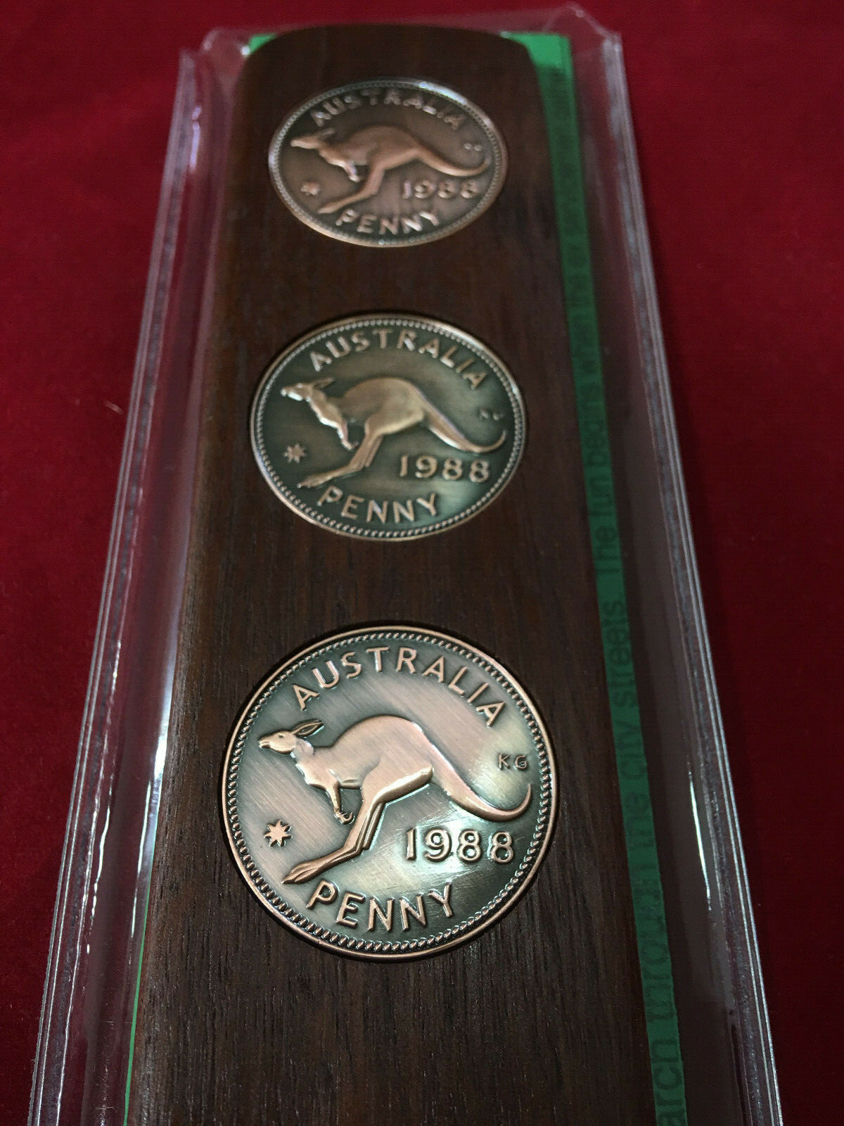 1930 Birthday Gift Present Hardwood Two-Up Game set 1930 Australian penny two up