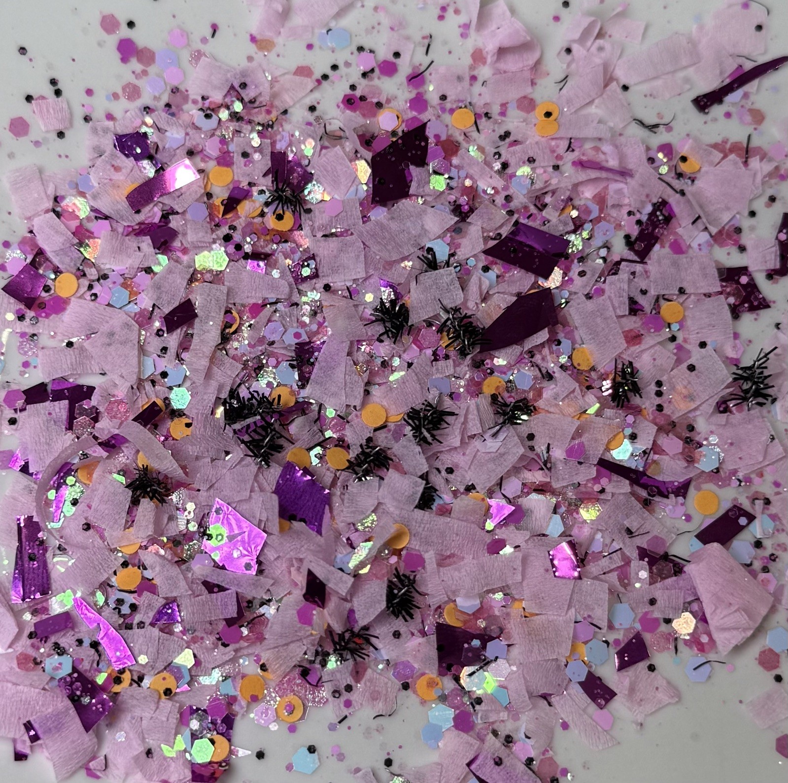 Confetti Glitter pink Pastel Orange black Sparkle luxury Paper Bling Girly shine