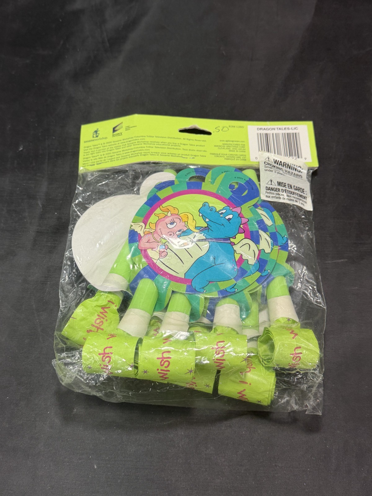 NEW Dragon Tales DesignWare Vintage 2001 AGC Birthday Party Supplies PBS Kids