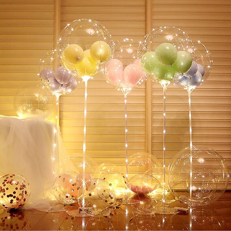 10 PCS Stand For Balloons All Size, Column For Party Decoration Base Para Globos