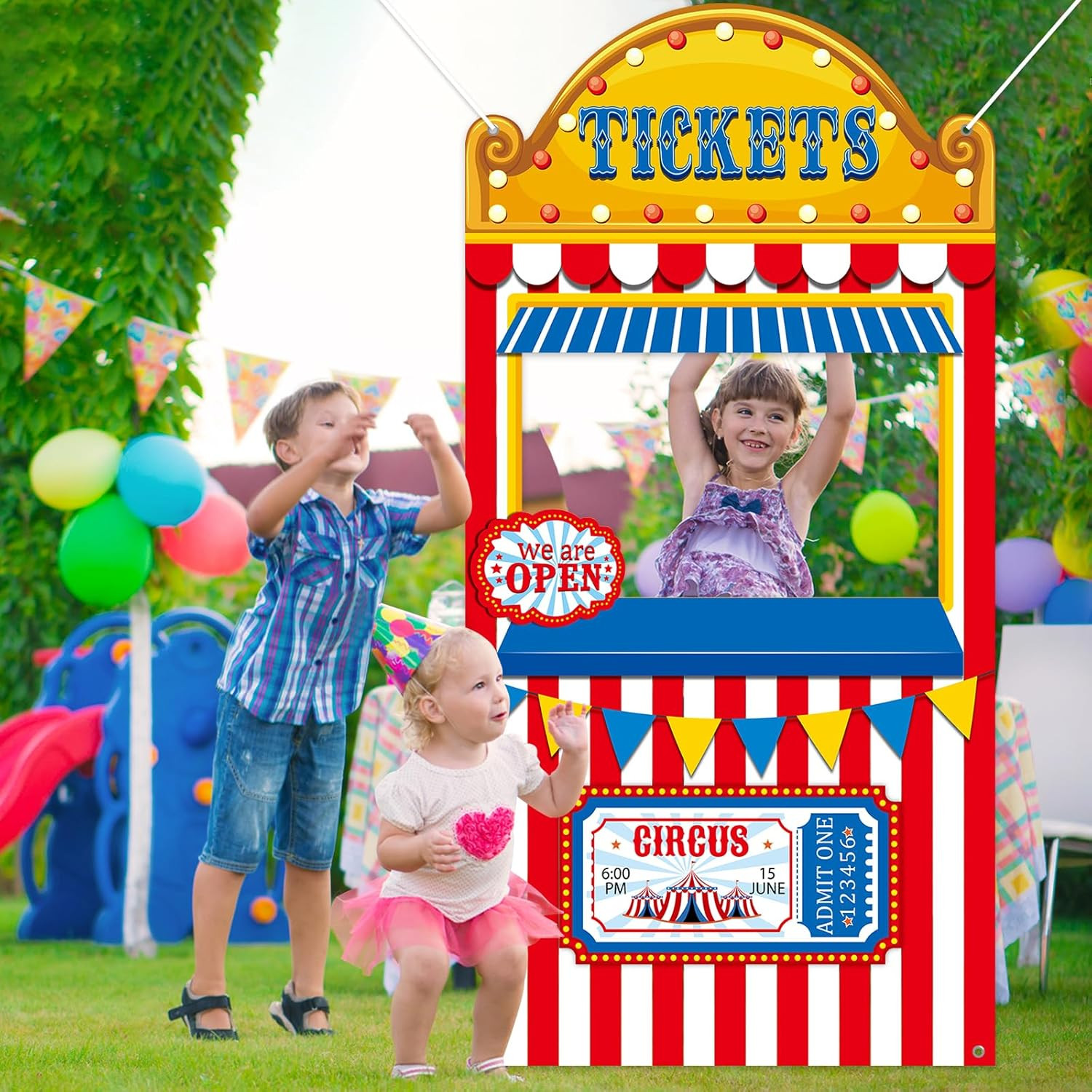 Carnival Circus Party Decorations Carnival Ticket Booth Circus Theme Photo Booth
