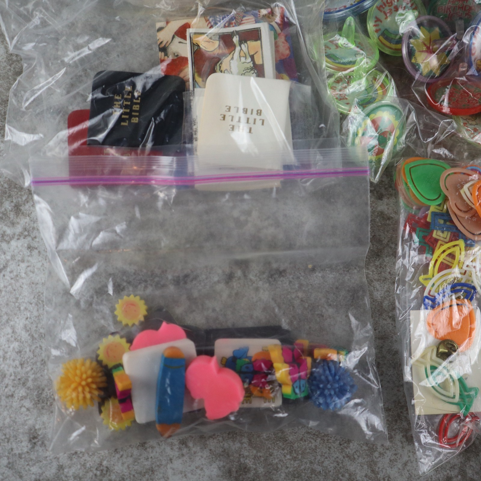 Retro Christian Goodies for Party or Prizes Toys and Stickers Vintage Lot